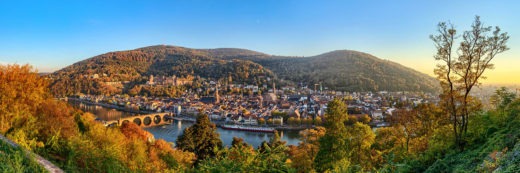 Heidelberg Panorama im Herbst