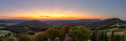 Schwarzwald Abendstimmung Panorama