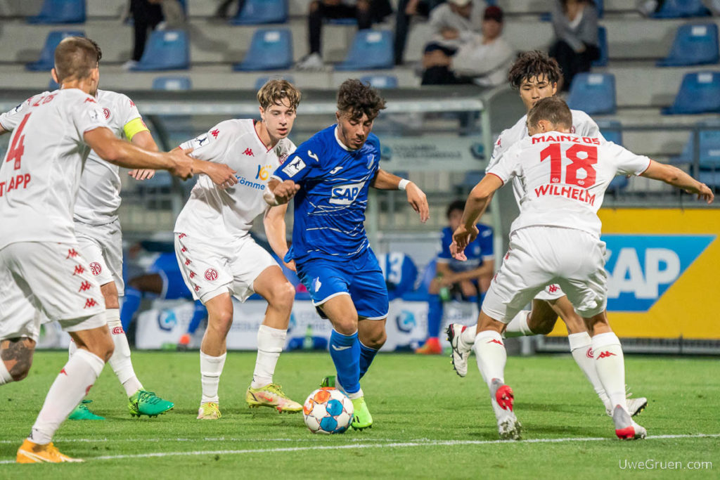 FSV Mainz 05 II, Fussball, Regionalliga Suedwest, TSG 1899 Hoffenheim II, U23, Umut Tohumcu